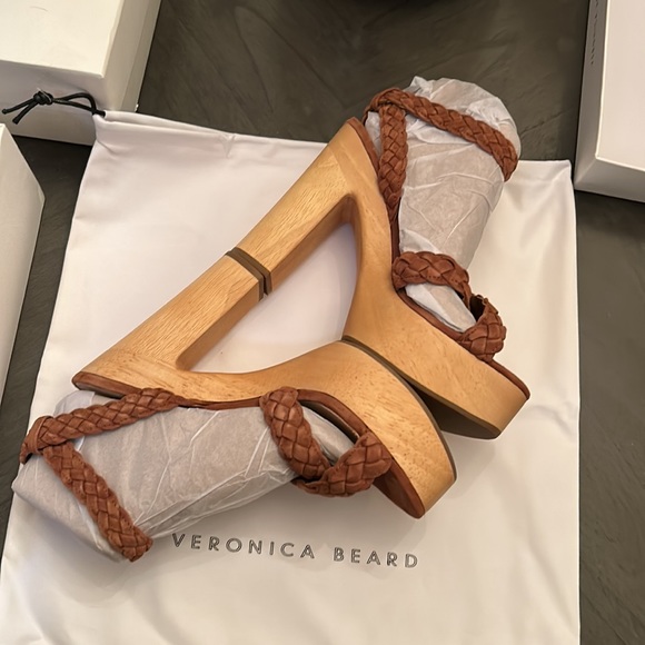 VERONICA BEARD GAEL PLATFORM SANDAL SIZE 9 - Picture 10 of 14